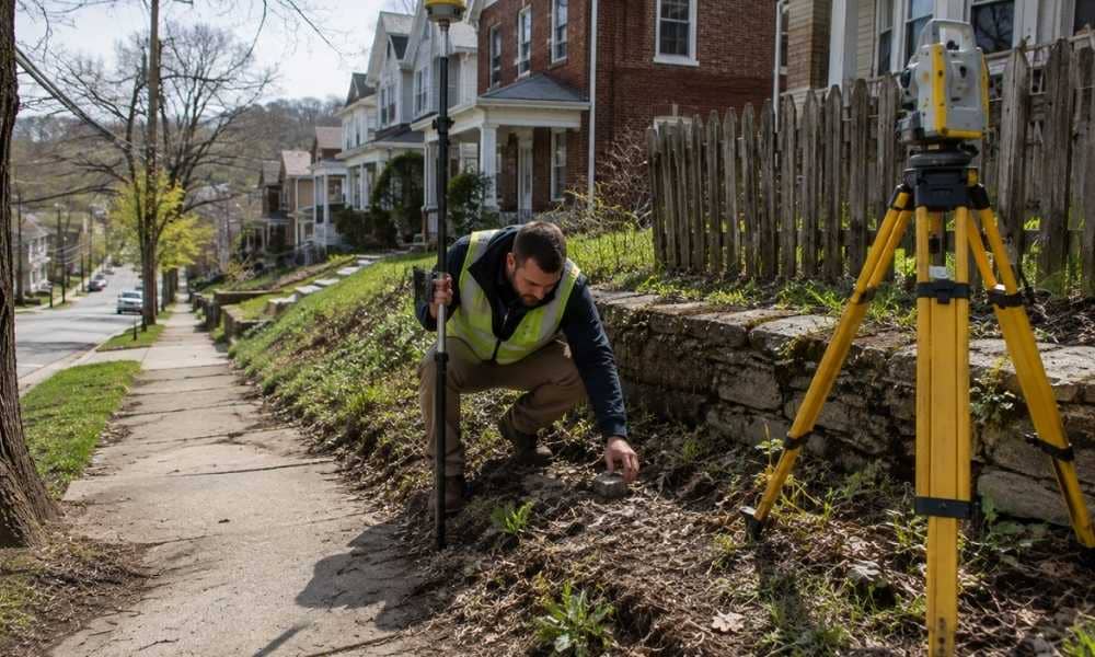 Pittsburgh find property lines old deed - ALTA SURVEY Pennsylvania Surveyor helping find property lines on an older Pittsburgh residential lot